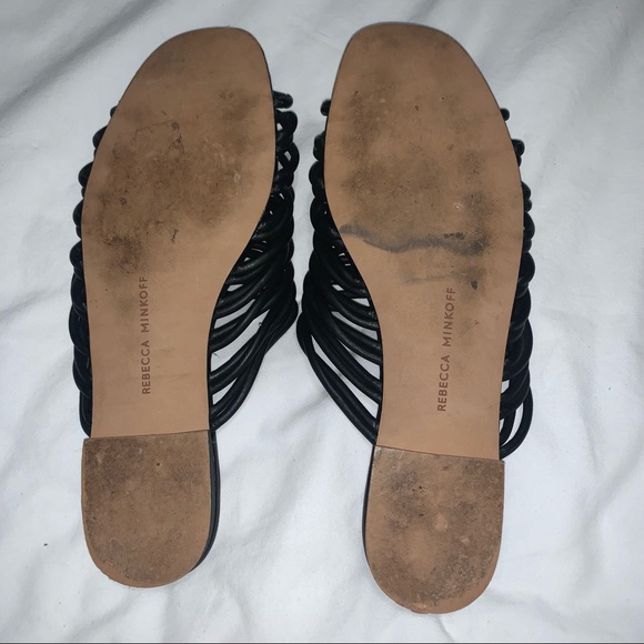 Rebecca Minkoff Black Cage Sandals size 7 - Picture 4 of 4